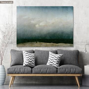 Canvas print  Monk by the sea, Caspar D. F