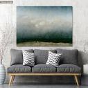 Canvas print  Monk by the sea, Caspar D. F