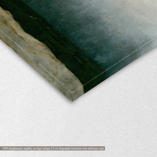 Canvas print  Monk by the sea, Caspar D. F, detail