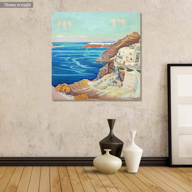 Canvas print  Santorini, Maleas