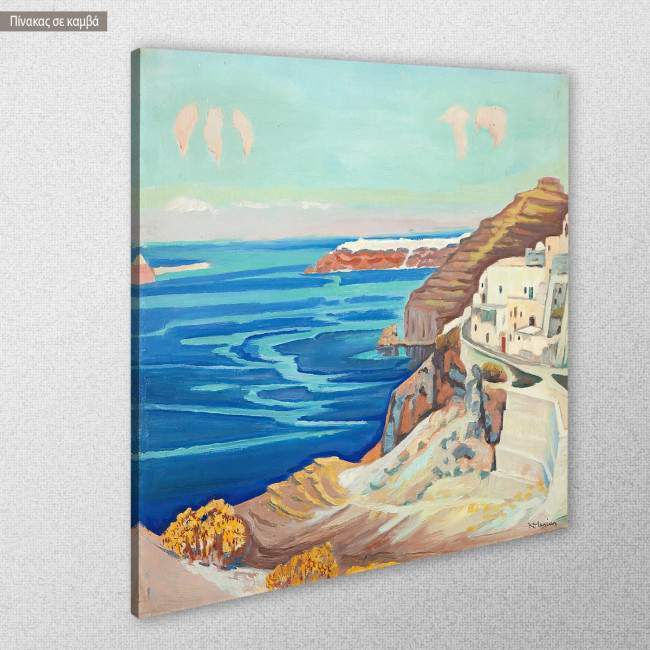 Canvas print  Santorini, Maleas, side