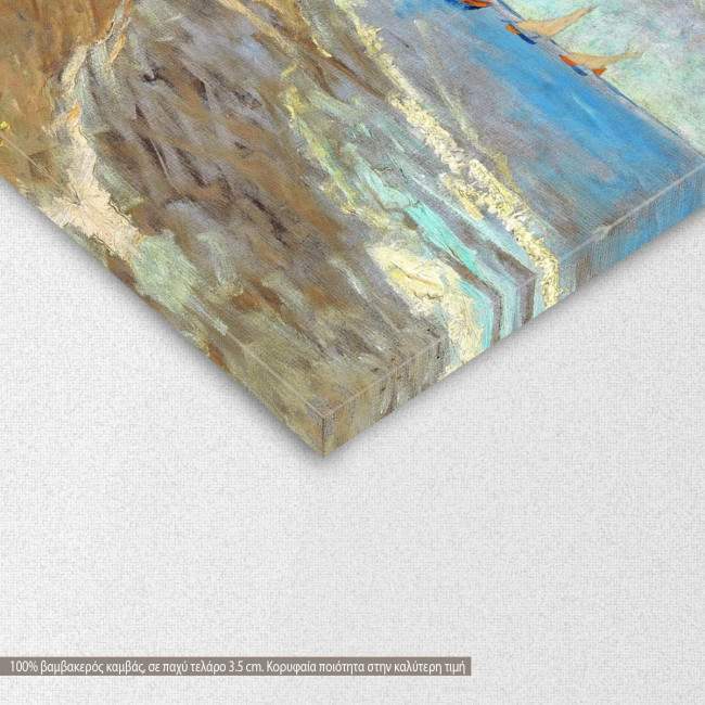 Canvas print  Fishing boats on the beach, Vincent van Gogh, detail