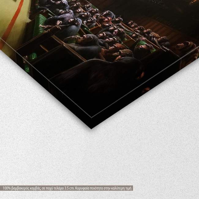 Canvas print Devolved parliament, Banksy, detail