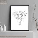 Geometric animals Deer, Poster