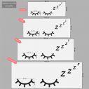 Kids wall stickers Sleepy eyes