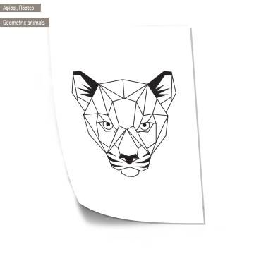 Geometric animals Monkey, Poster 2