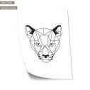 Geometric animals Panther αφίσα