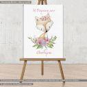 Canvas print baptism, Fox watercolor