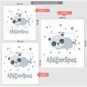 Kids wall stickers Sleepy Panda