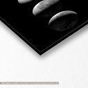 Canvas print Moon phases, panoramic, detail