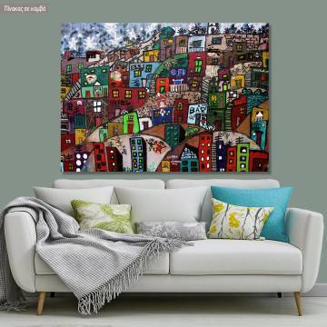 Canvas print Paysage urbain Framed canvas View 1 2
