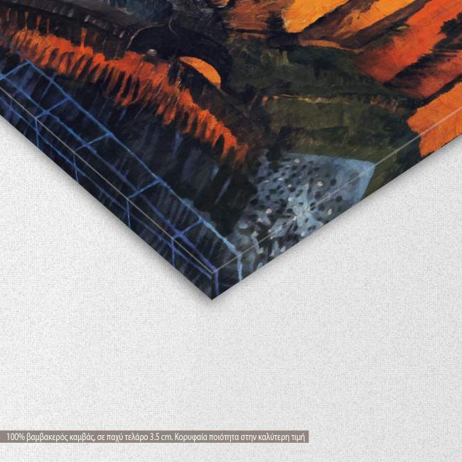 Πίνακας ζωγραφικής Sailboat at Sainte Adresse, Dufy R, αντίγραφο σε καμβά, λεπτομέρεια