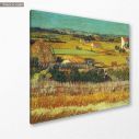 Πίνακας ζωγραφικής Harvest at la Crau, Vincent van Gogh, αντίγραφο σε καμβά, κοντινό