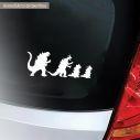 Αυτοκόλλητο αυτοκινήτου παιδικό Godzilla family  