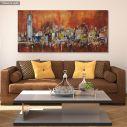 Canvas print Arabic city composition, panoramic