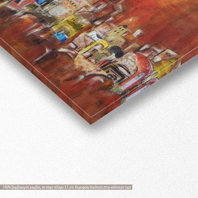 Πίνακας σε καμβά Arabic city composition, πανοραμικός, λεπτομέρεια