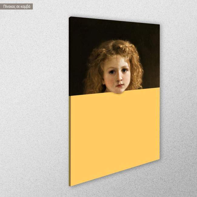 Canvas print The story book reart (original Bouguereau), side