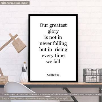 Poster Rising every time...,  Confucius