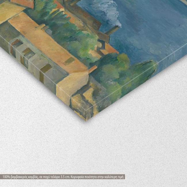 Canvas print The bay of Marseilles, Cezanne Paul, detail