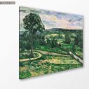 Canvas print The tree by the bend, Cezanne Paul, side