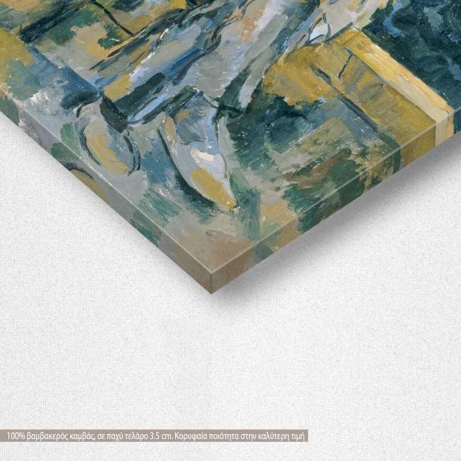 Canvas print Portrait of a peasant, Cezanne Paul, detail