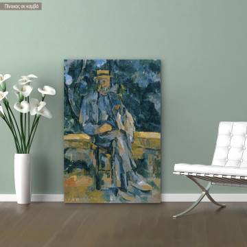 Πίνακας ζωγραφικής Portrait of a peasant Cezanne Paul Καμβάς τελαρωμένος Όψη 1 2