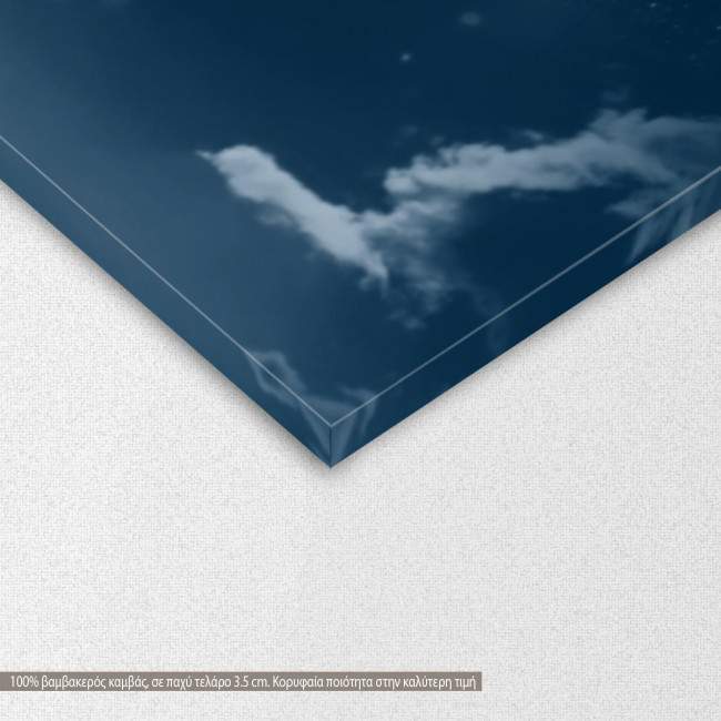 Canvas print Beautiful sky with full moon, detail