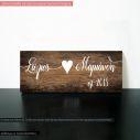 Wooden sign coupe anniversary