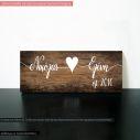 Wooden sign coupe anniversary