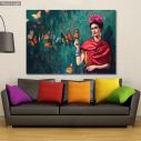 Canvas print Butterfly Frida, horizontal