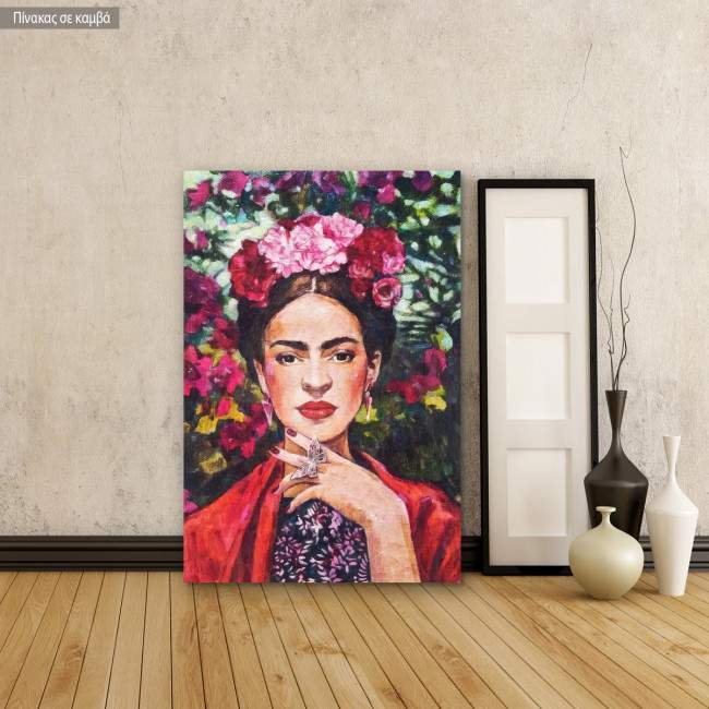 Canvas print Flowered Frida I