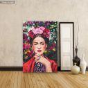 Canvas print Flowered Frida I