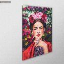 Canvas print Flowered Frida I, side