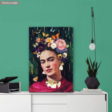 Πίνακας σε καμβά Tropical Frida