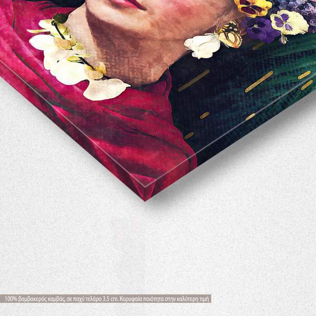 Πίνακας σε καμβά Tropical Frida, λεπτομέρεια