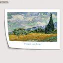 Wheat field with cypresses, Vincent van Gogh, Αφίσα