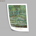 Bridge over a pond of water, Monet, Poster