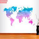 Wall stickers World Map watercolor