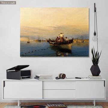 Canvas print Casting nets, Volanakis