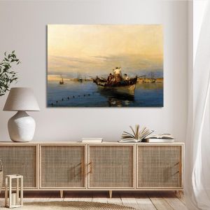 Canvas print Casting nets Volanakis K. Framed canvas View 1 2