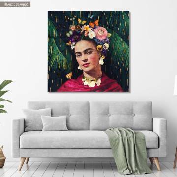 Canvas print Tropical Frida square