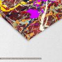 Abstract painting map reart  (original by Pollock J), πίνακας σε καμβά, λεπτομέρεια