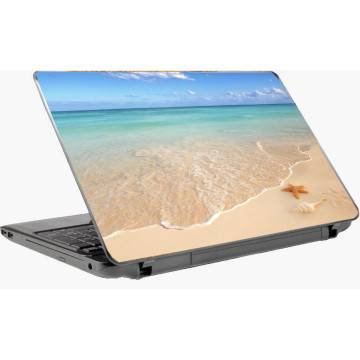 On the beach Laptop skin 