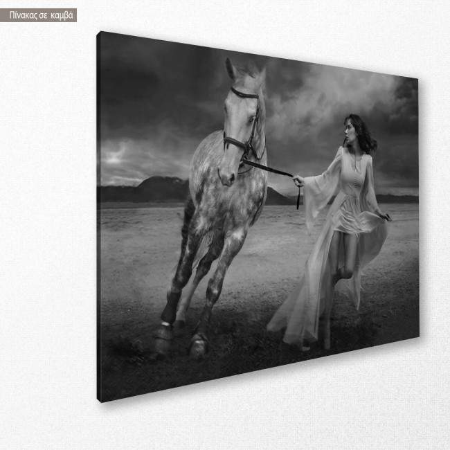 Canvas print Run, side