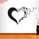 Wall stickers Girl hearts flower