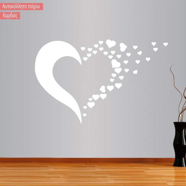 Wall stickers Girl hearts flower