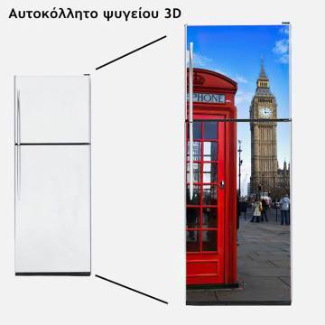 Fridge sticker English telephone booth& Big Ben