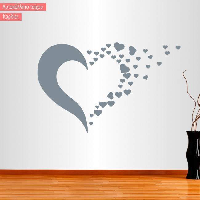 Wall stickers Girl hearts flower