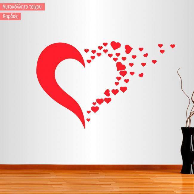 Wall stickers Girl hearts flower