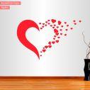 Wall stickers Girl hearts flower